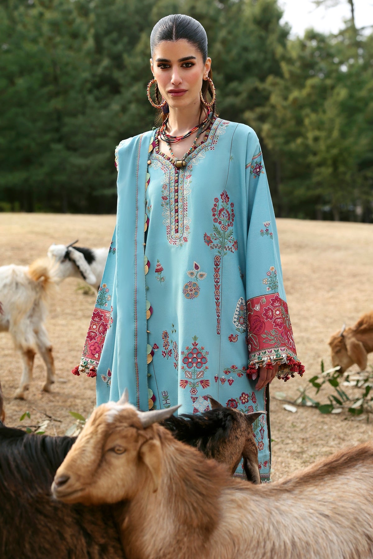 Zaha | Lawn 25 | RHEA (ZL25-14 A) -  Zaha Ladies Clothes - Original Designer Dress - House of Maryam