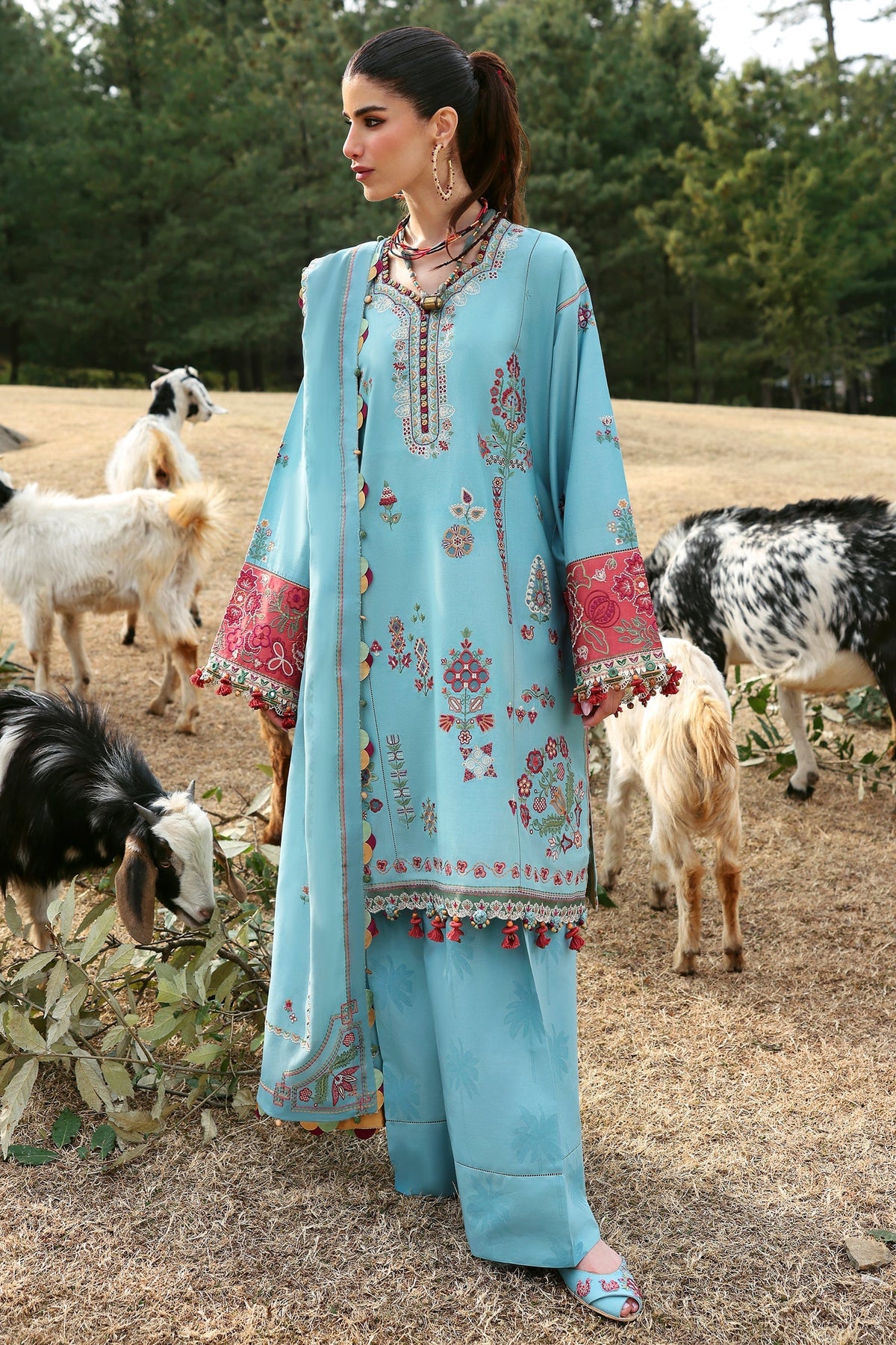 Zaha | Lawn 25 | RHEA (ZL25-14 A) -  Zaha Ladies Clothes - Original Designer Dress - House of Maryam