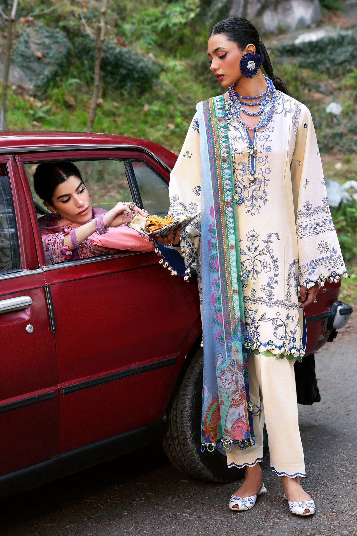 Zaha | Lawn 25 | MAYA (ZL25-15 A) -  Zaha Ladies Clothes - Original Designer Dress - House of Maryam