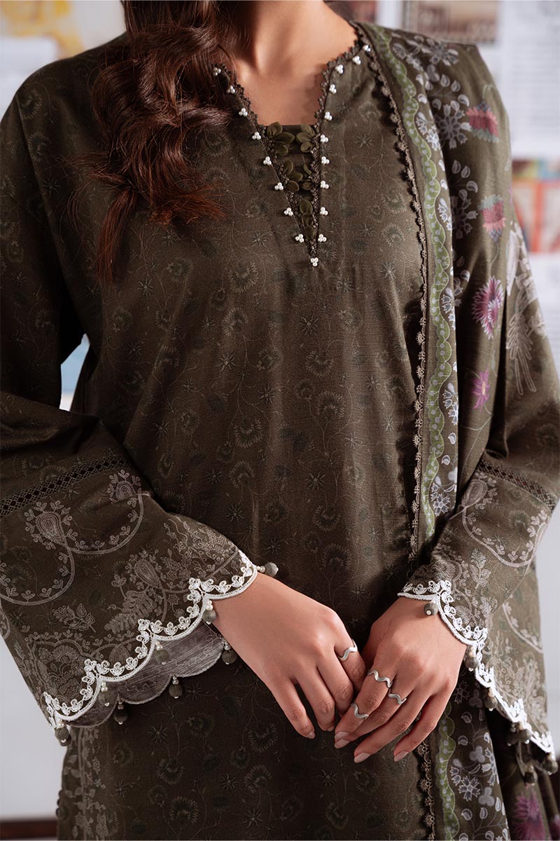 Cross Stitch | Khaddar Linen 25 | OLIVE CHARM, image 3
