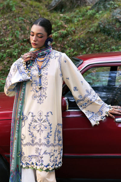 Zaha | Lawn 25 | MAYA (ZL25-15 A) -  Zaha Ladies Clothes - Original Designer Dress - House of Maryam