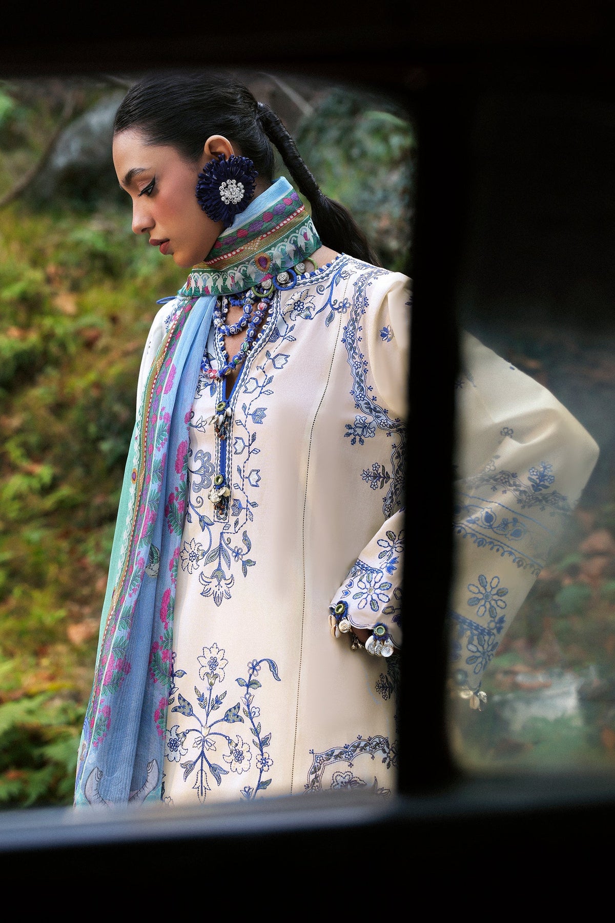 Zaha | Lawn 25 | MAYA (ZL25-15 A) -  Zaha Ladies Clothes - Original Designer Dress - House of Maryam