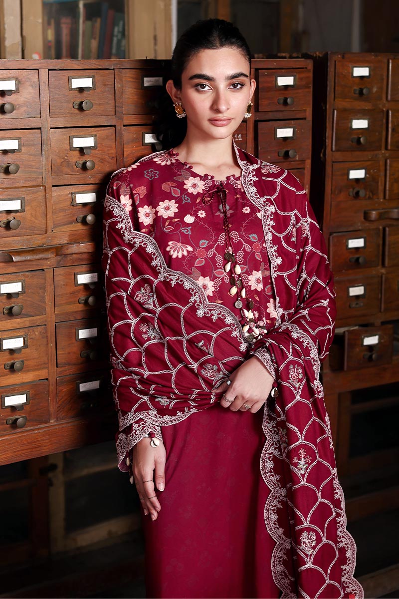 Cross Stitch | Khaddar Linen 25 | BERRY LUXE-4