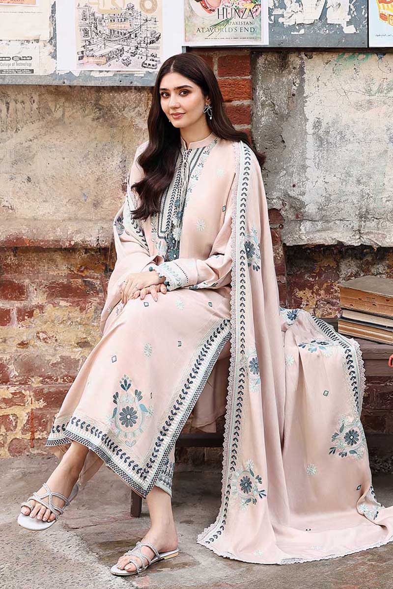 Cross Stitch | Khaddar Linen 25 | SUBTLE MAZE-5