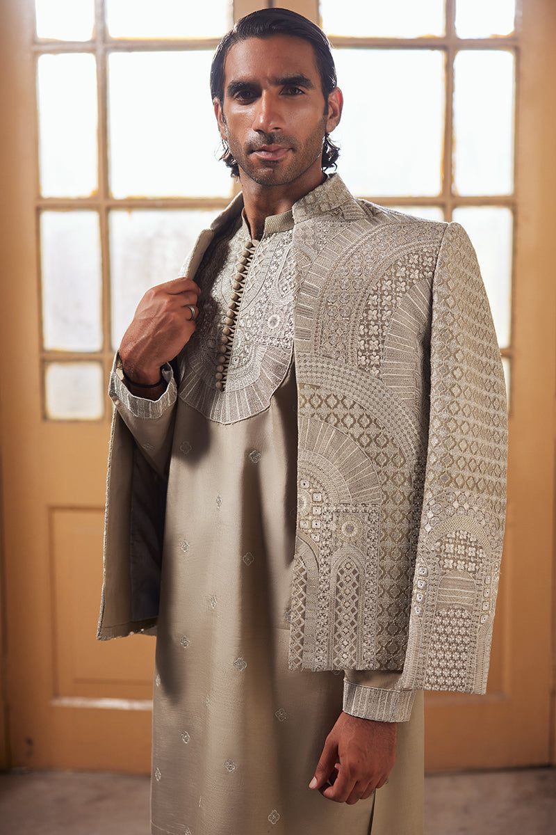 Republic By Omar Farooq | Luxury Rtw | "Aurang" Kurta Pajama -  Republic by Omar Farooq Luxury RTW - Original Designer Dress - House of Maryam