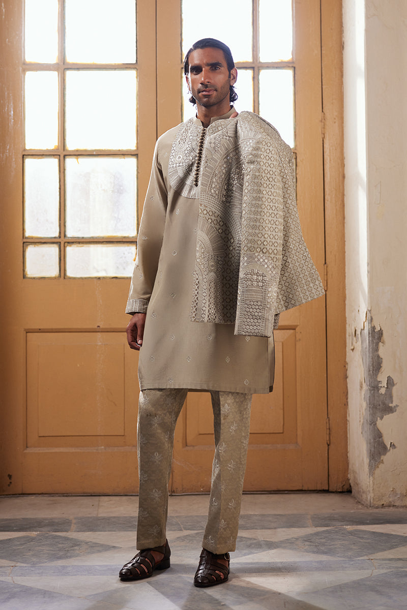 Republic By Omar Farooq | Luxury Rtw | "Aurang" Kurta Pajama -  Republic by Omar Farooq Luxury RTW - Original Designer Dress - House of Maryam