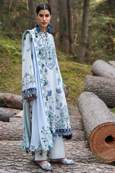 Zaha | Lawn 25 | KASHUR (ZL25-11 A) -  Zaha Ladies Clothes - Original Designer Dress - House of Maryam