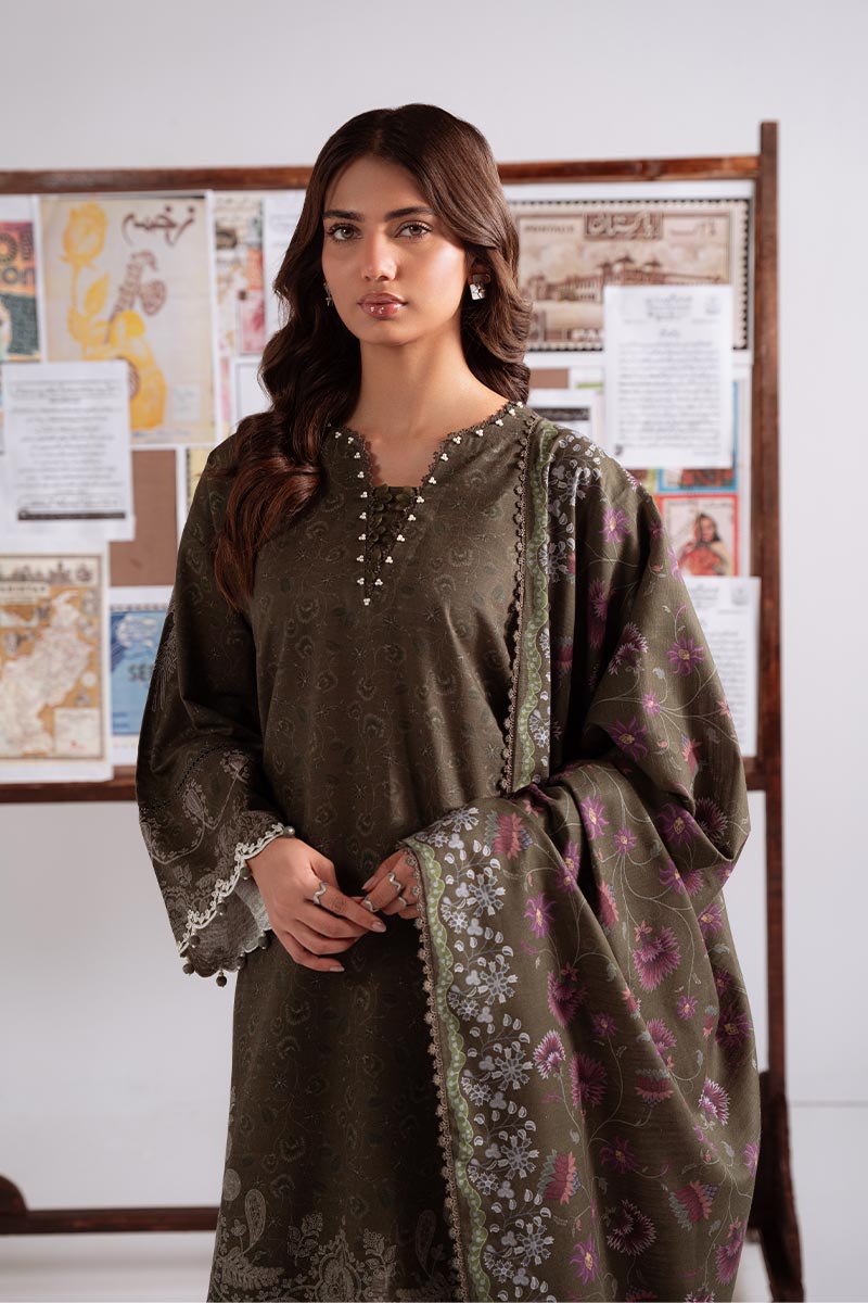 Cross Stitch | Khaddar Linen 25 | OLIVE CHARM, image 4