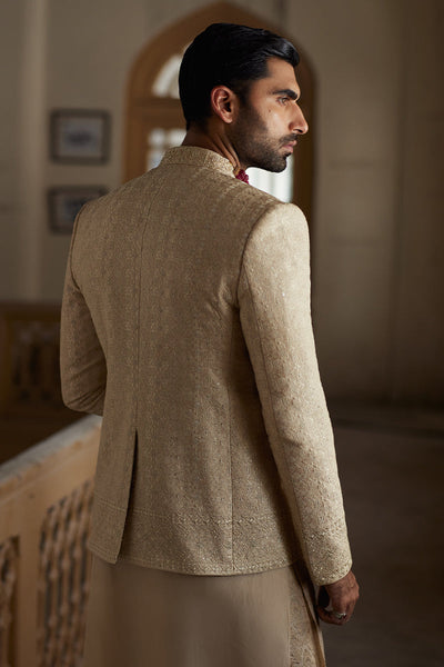 Republic By Omar Farooq | Bandhgala Suit | "Darius' Bandhgala Jacket -  Republic by Omar Farooq Bandhgala Suit - Original Designer Dress - House of Maryam
