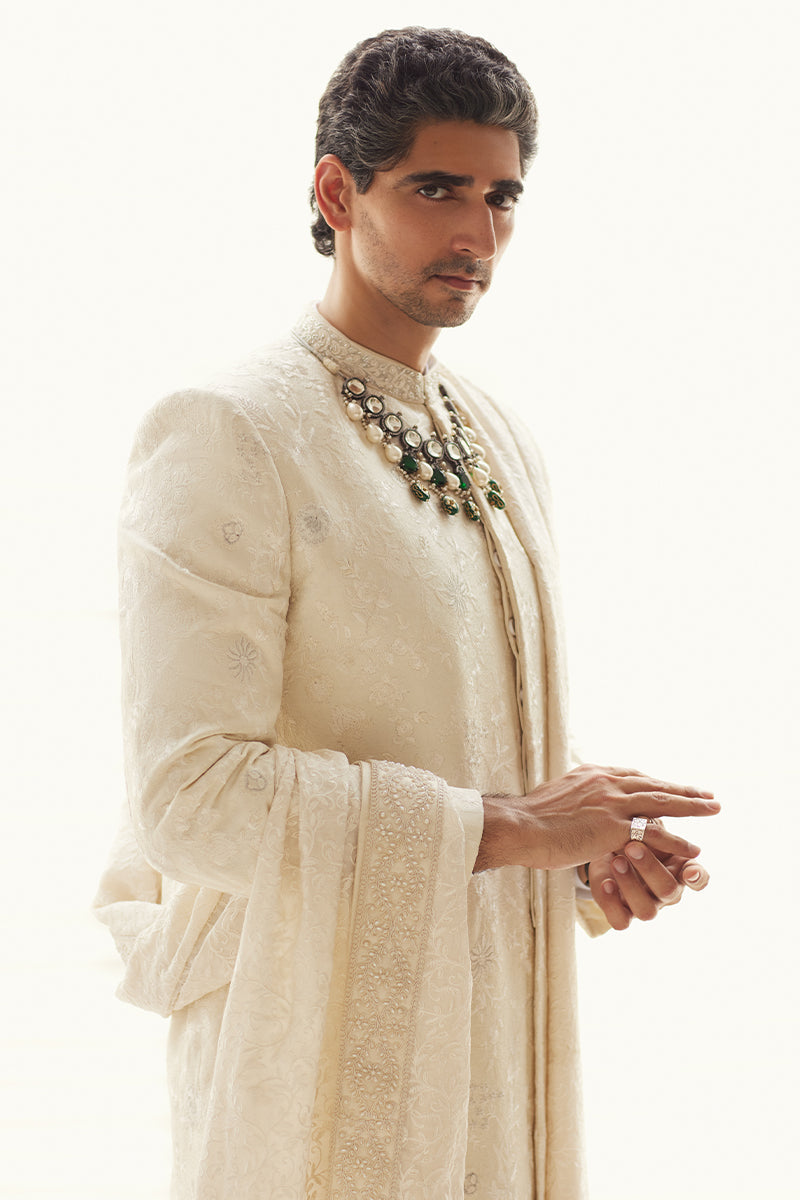 Republic By Omar Farooq | Luxury Rtw | "Nufail" Shawl