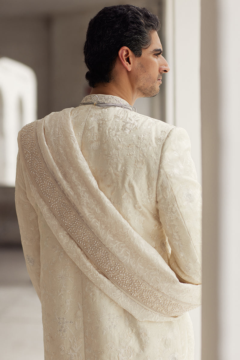 Republic By Omar Farooq | Luxury Rtw | "Nufail" Shawl -  Republic by Omar Farooq Luxury RTW - Original Designer Dress - House of Maryam