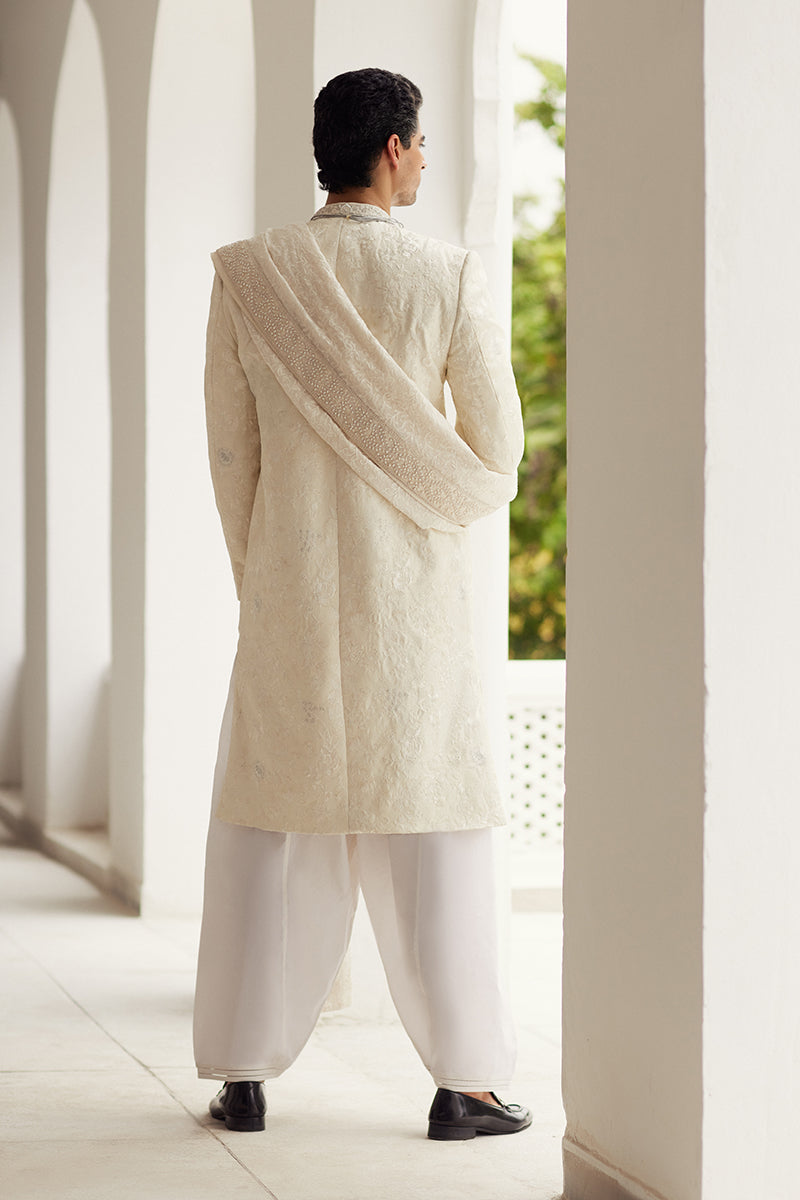 Republic By Omar Farooq | Luxury Rtw | "Nufail" Shawl -  Republic by Omar Farooq Luxury RTW - Original Designer Dress - House of Maryam