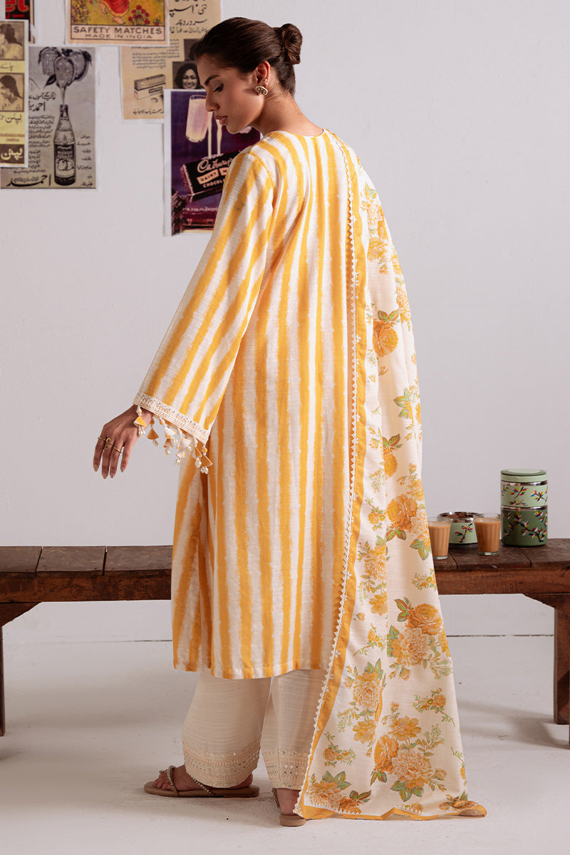 Cross Stitch | Khaddar Linen 25 | OCHRE BLISS-2