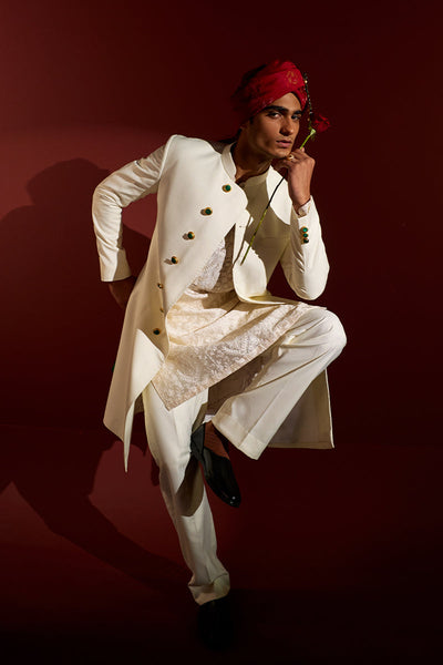 Republic By Omar Farooq | Sherwani | "Mustafa" Sherwani -  Republic by Omar Farooq Sherwani - Original Designer Dress - House of Maryam