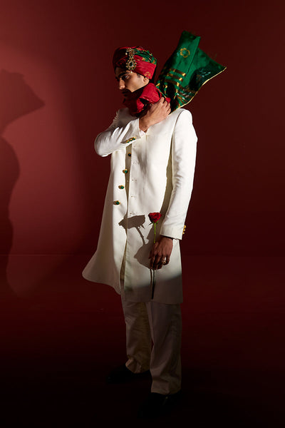 Republic By Omar Farooq | Sherwani | "Mustafa" Sherwani -  Republic by Omar Farooq Sherwani - Original Designer Dress - House of Maryam