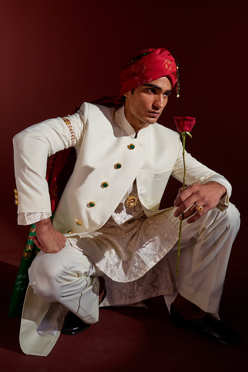 Republic By Omar Farooq | Sherwani | "Mustafa" Sherwani -  Republic by Omar Farooq Sherwani - Original Designer Dress - House of Maryam