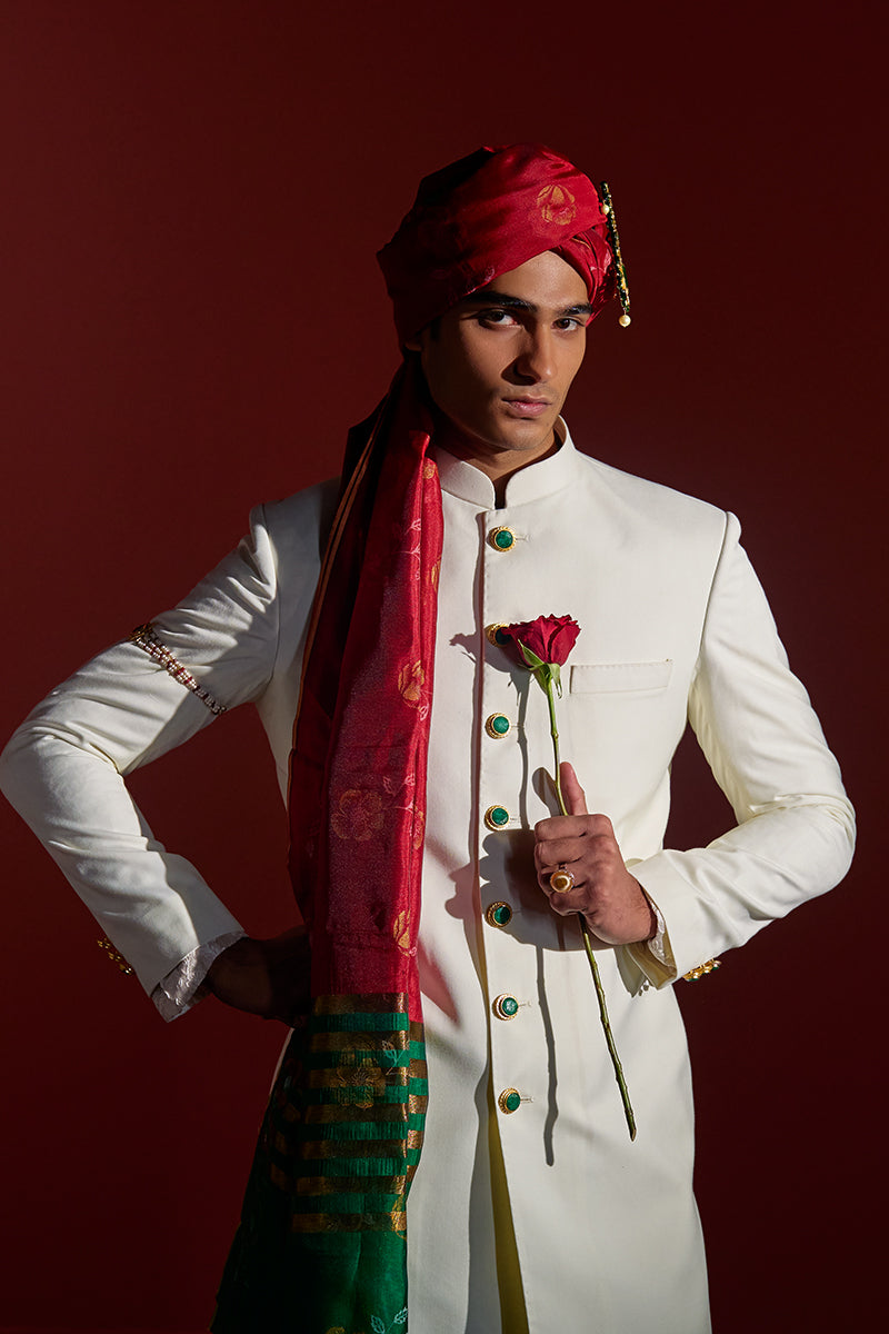 Republic By Omar Farooq | Sherwani | "Mustafa" Sherwani -  Republic by Omar Farooq Sherwani - Original Designer Dress - House of Maryam