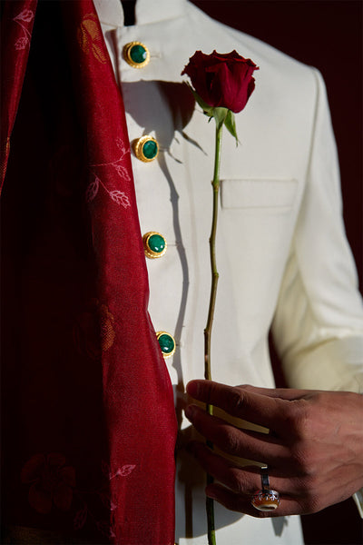 Republic By Omar Farooq | Sherwani | "Mustafa" Sherwani -  Republic by Omar Farooq Sherwani - Original Designer Dress - House of Maryam