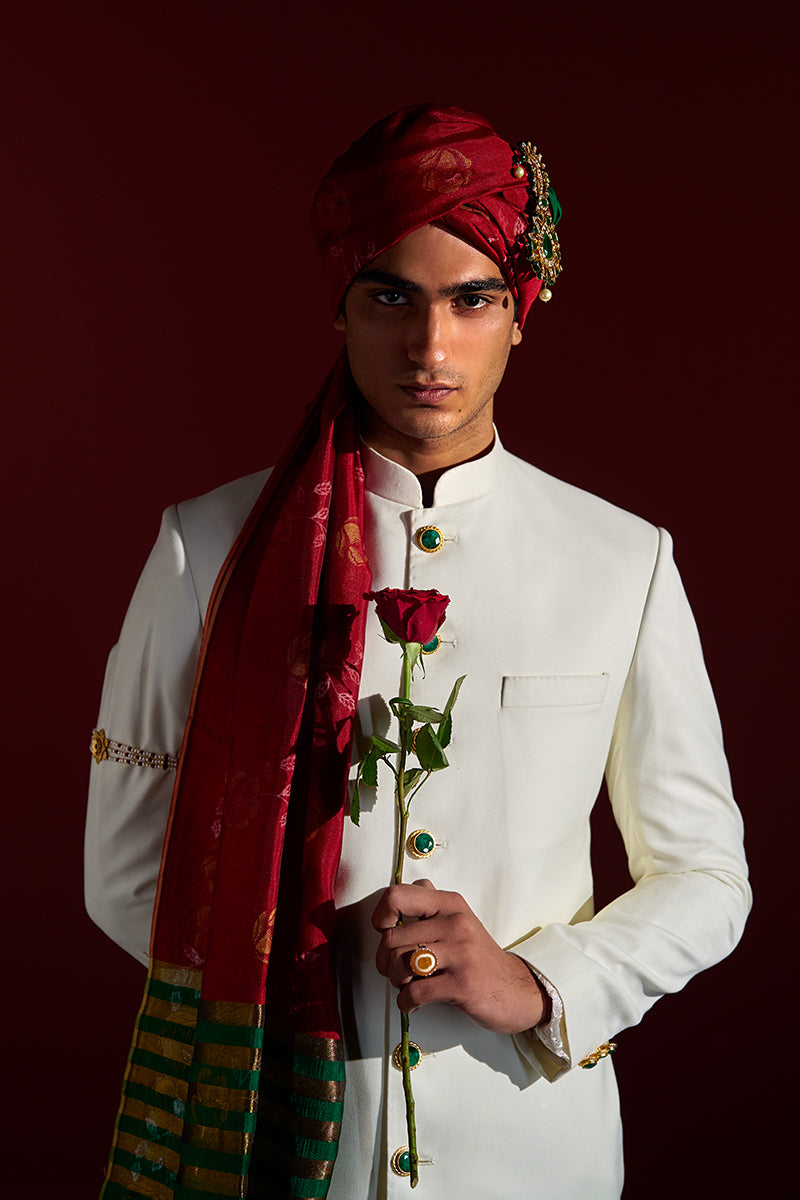 Republic By Omar Farooq | Sherwani | "Mustafa" Sherwani -  Republic by Omar Farooq Sherwani - Original Designer Dress - House of Maryam