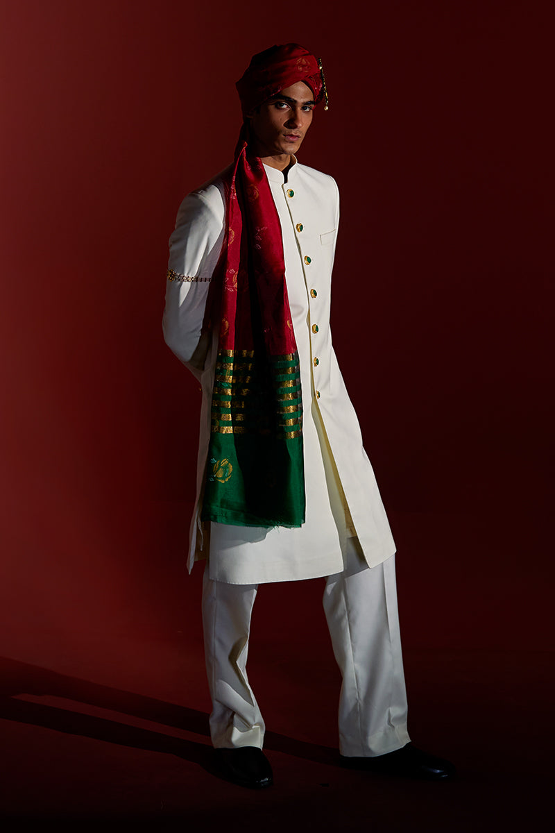 Republic By Omar Farooq | Sherwani | "Mustafa" Sherwani -  Republic by Omar Farooq Sherwani - Original Designer Dress - House of Maryam
