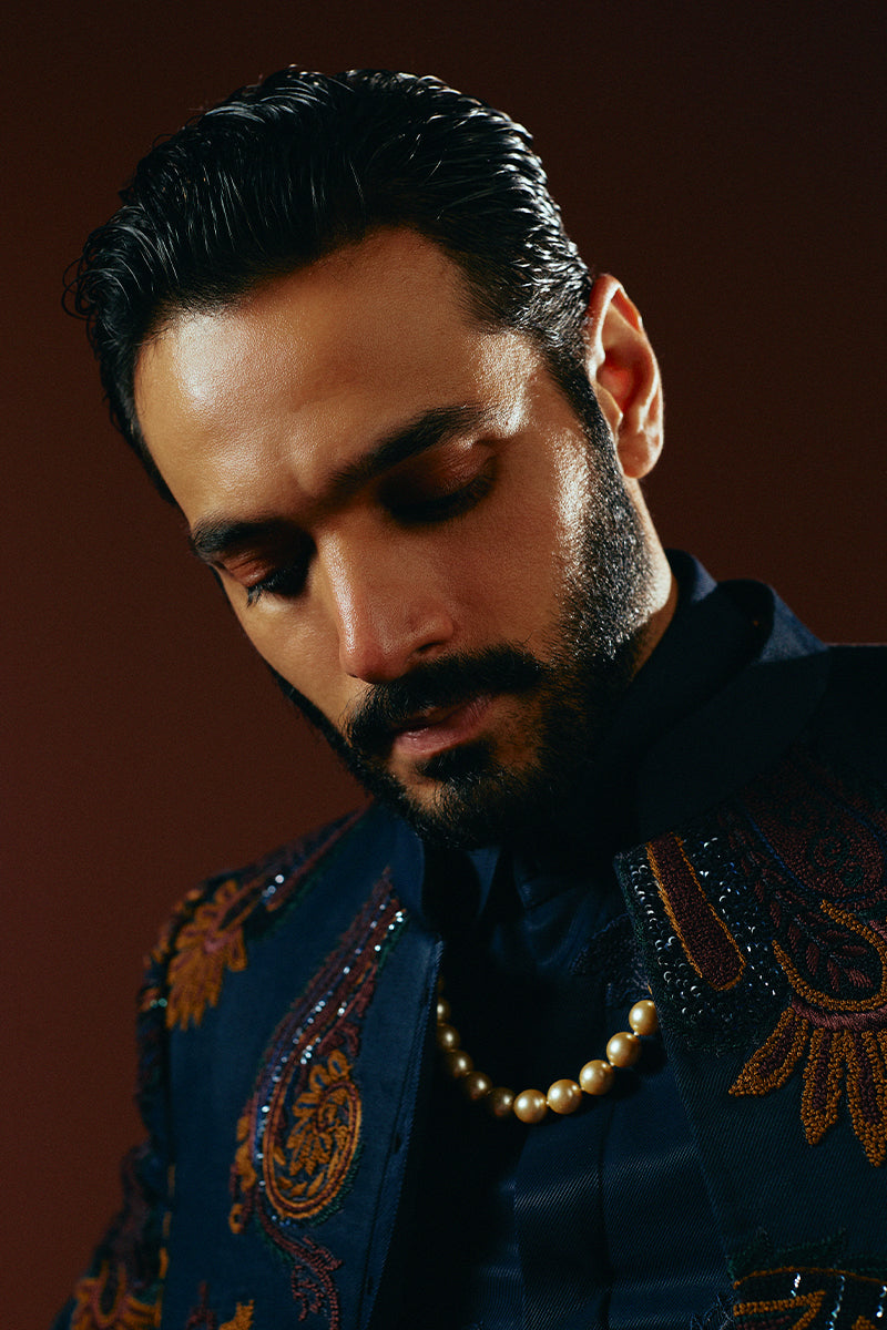Republic By Omar Farooq | Bandhgala Suit | "Murtasim" Bandhgala Jacket -  Republic by Omar Farooq Bandhgala Suit - Original Designer Dress - House of Maryam