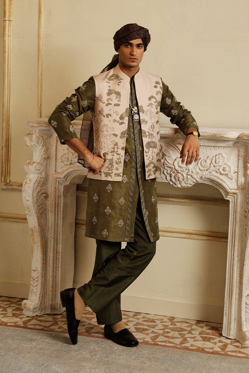 Republic By Omar Farooq | Luxury Rtw | "Faris" Waistcoat -  Republic by Omar Farooq Luxury RTW - Original Designer Dress - House of Maryam