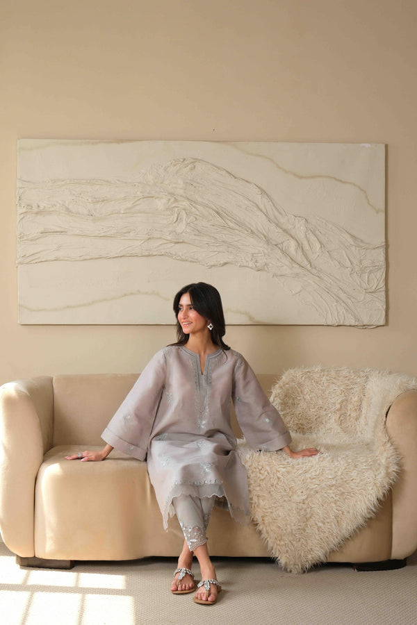 Noor by Saadia Asad | Noor Pret 25 | D3 - Neutral Noir -  Noor by Saadia Asad Ladies Clothes - Original Designer Dress - House of Maryam