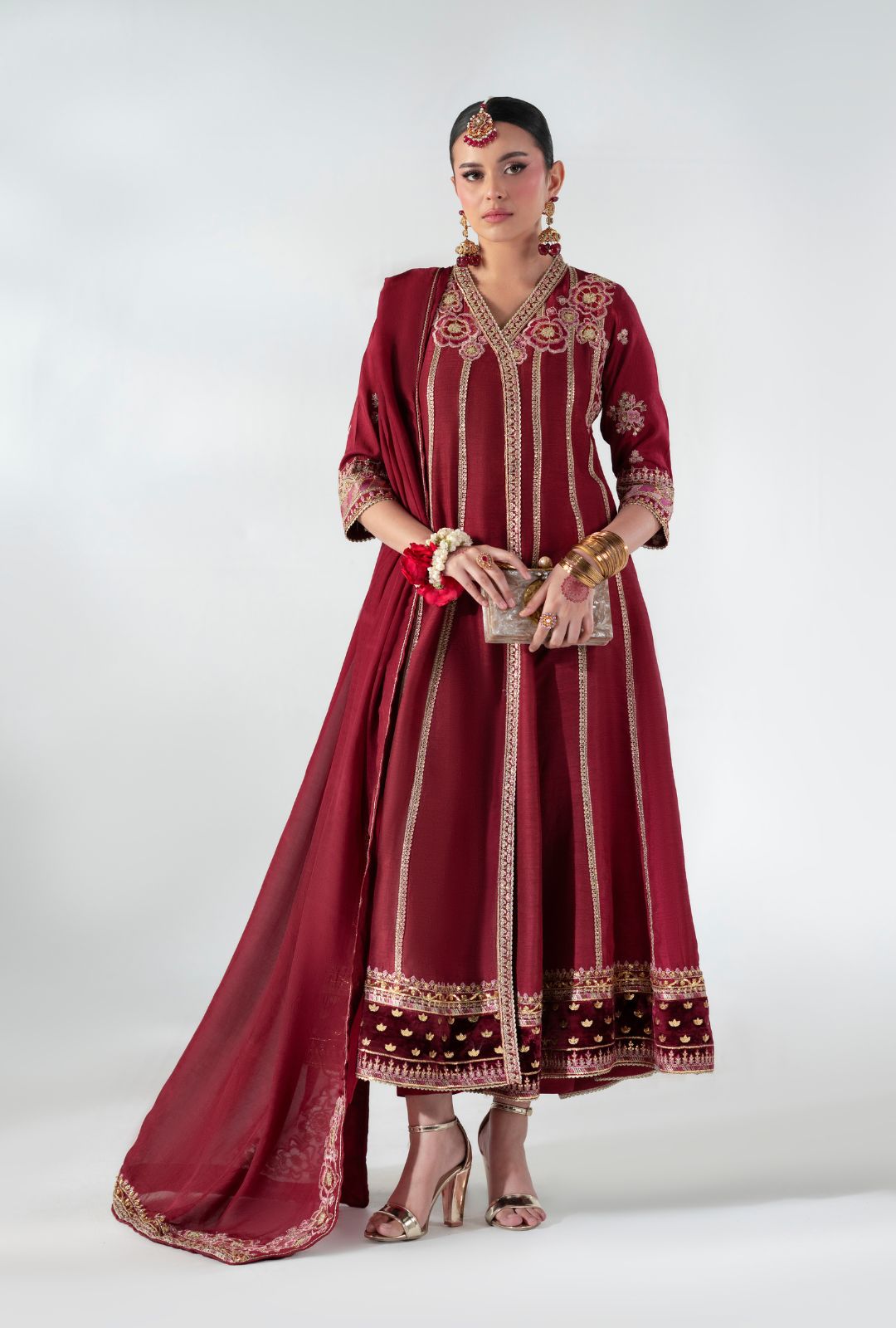 AJR Couture | Luxe Pret 25 |  Ruby Raffia-1