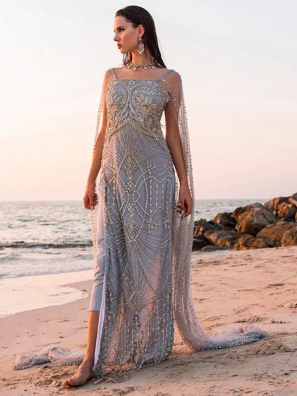 Epoque | Ciel Luxury Couture | Voir -  Epoque Formal - Original Designer Dress - House of Maryam