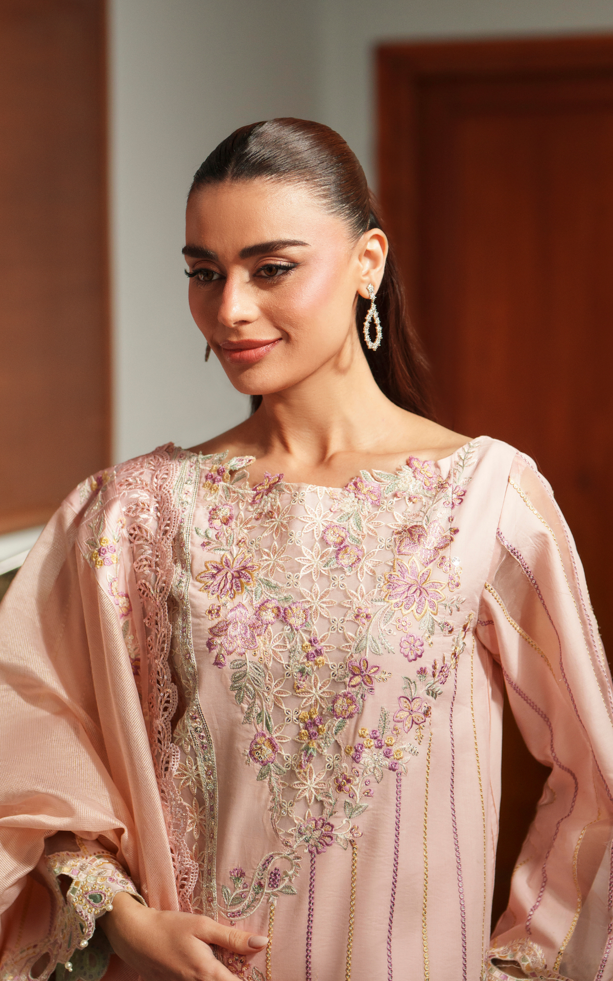 Asifa and Nabeel | Versa Luxury Lawn 26 | Crimson Courage VUL26-08-3
