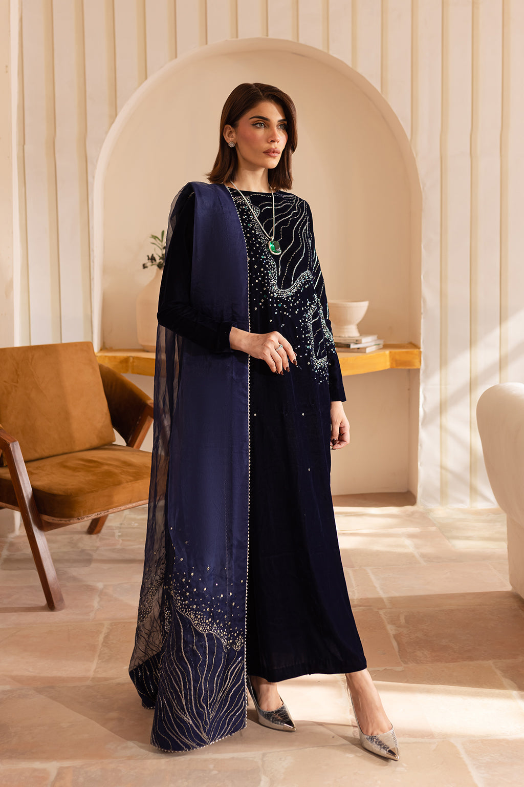 Vanya | Velvet Formals 24 |  KV-50 -  Vanya Ladies Clothes - Original Designer Dress - House of Maryam