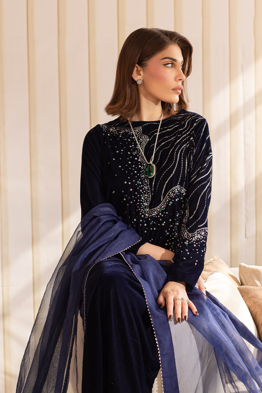 Vanya | Velvet Formals 24 |  KV-50 -  Vanya Ladies Clothes - Original Designer Dress - House of Maryam