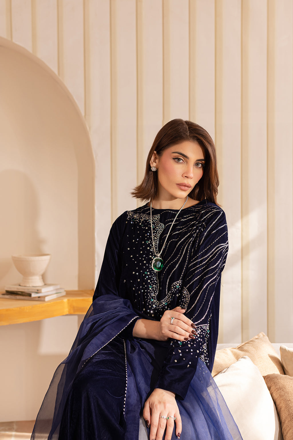 Vanya | Velvet Formals 24 |  KV-50 -  Vanya Ladies Clothes - Original Designer Dress - House of Maryam