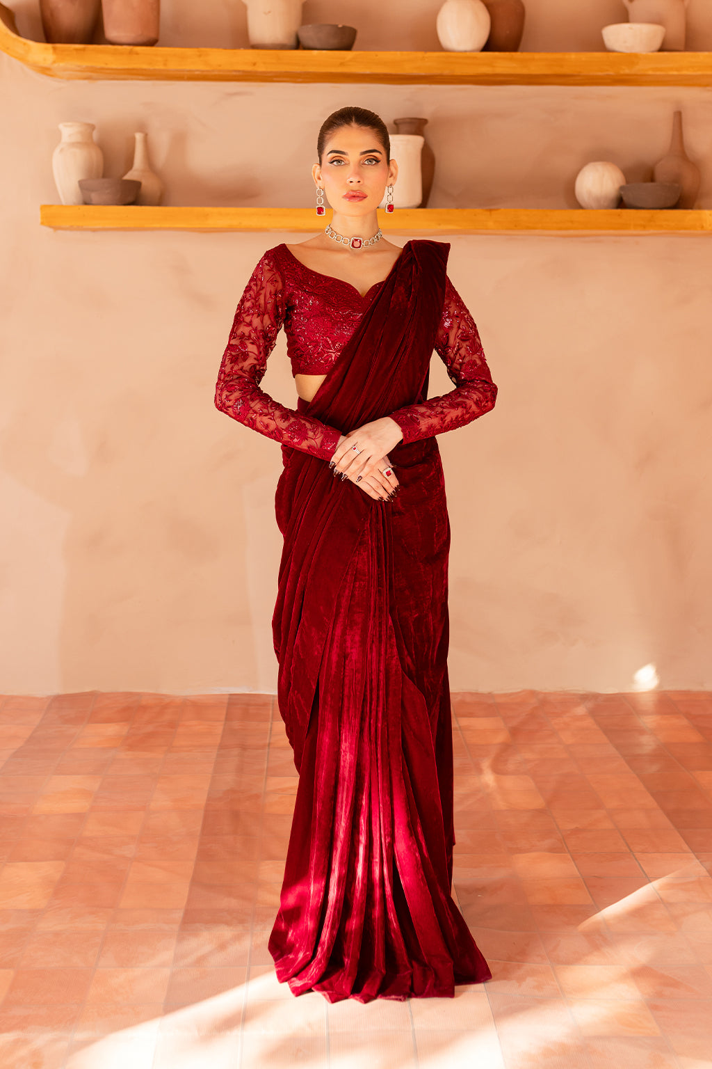 Vanya | Velvet Formals 24 | KV-55 -  Vanya Ladies Clothes - Original Designer Dress - House of Maryam