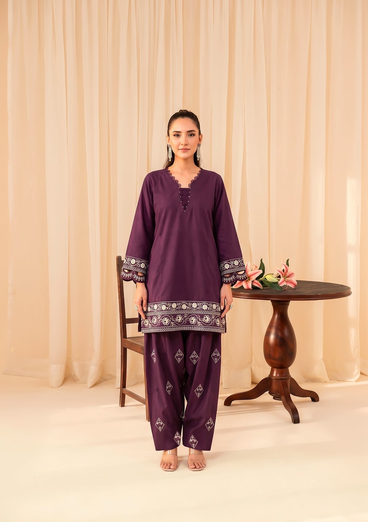 Faiza Faisal | FNF Cords Edit |VIOLET MIST, image 2