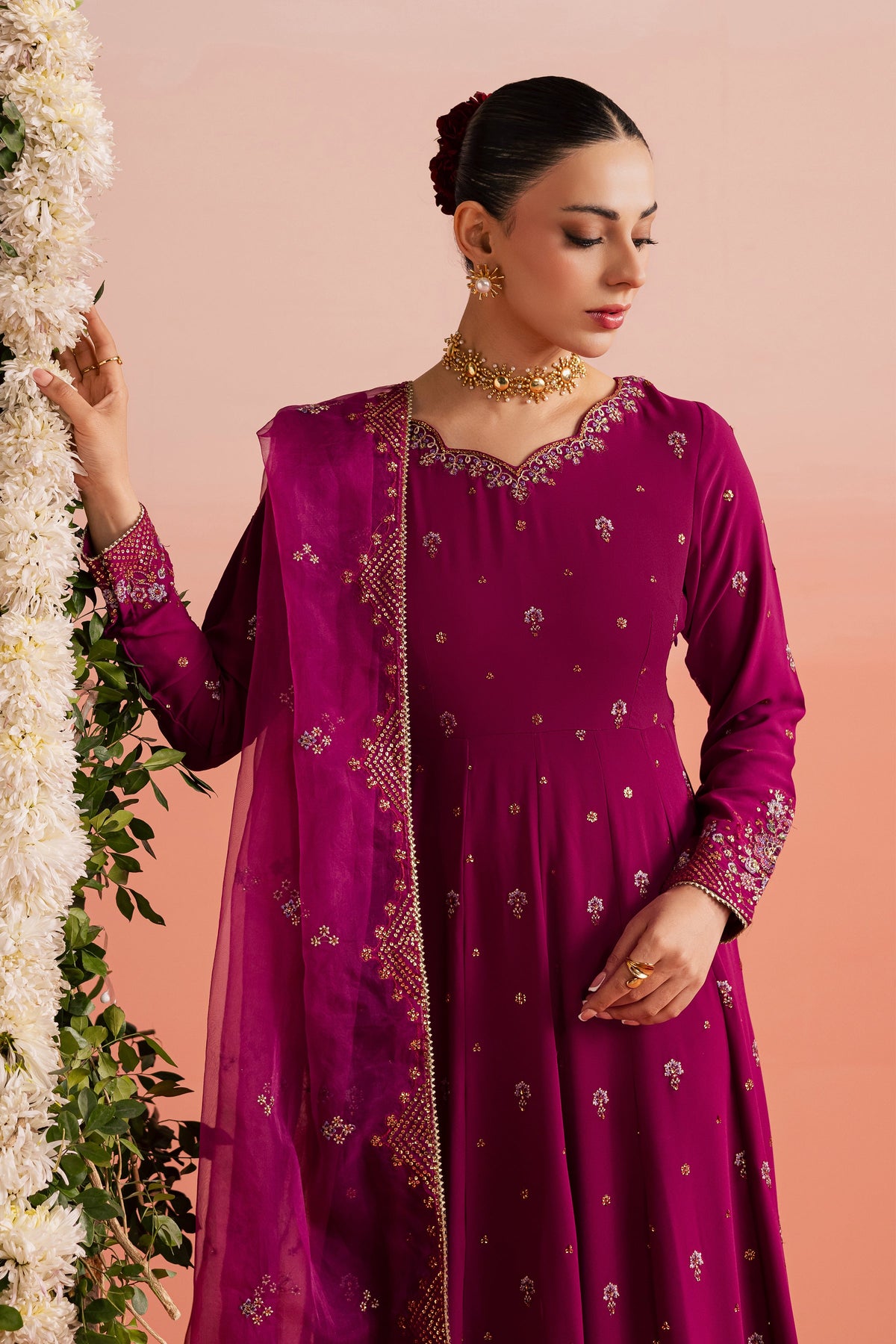Batik | Gulmohar Festive Eid Edit 26' | Vira 3Pc, image 2