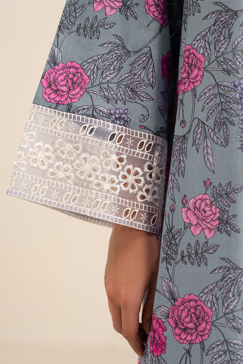 Cross Stitch | Exclusive Pret | Indigo Garden-2 PC (Shirt & Dupatta)