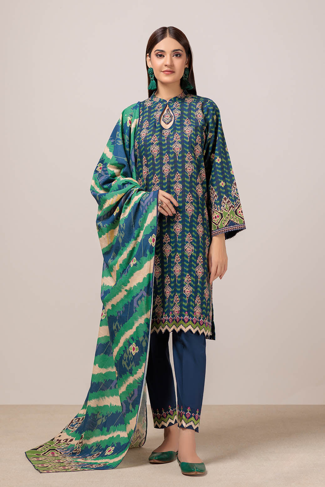 Bonanza Satrangi | Magical Forest 3 Pc (W23S13P03) -  Bonanza Satrangi Unstitched - Original Designer Dress - House of Maryam
