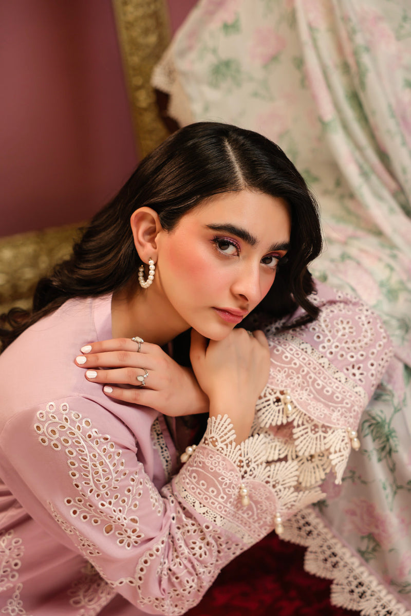 Al Karam | Schiffli Capsule | RTS | SHIRT, TROUSER & DUPATTA 9 by Alkaram, image 3