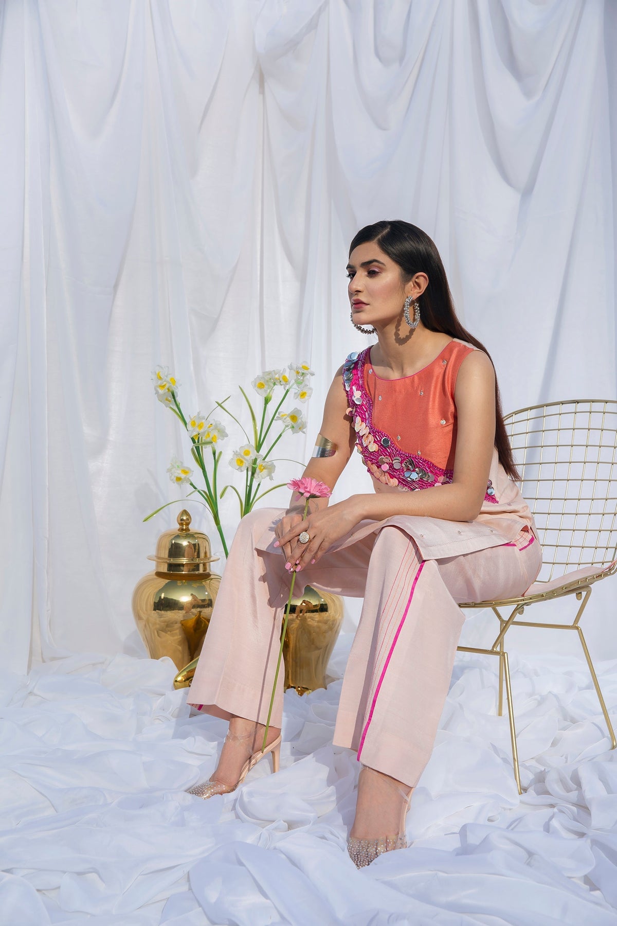 Hana | Viridity Ready to Wear | Carnation-VRT-003 -  Hana Ladies Clothes - Original Designer Dress - House of Maryam