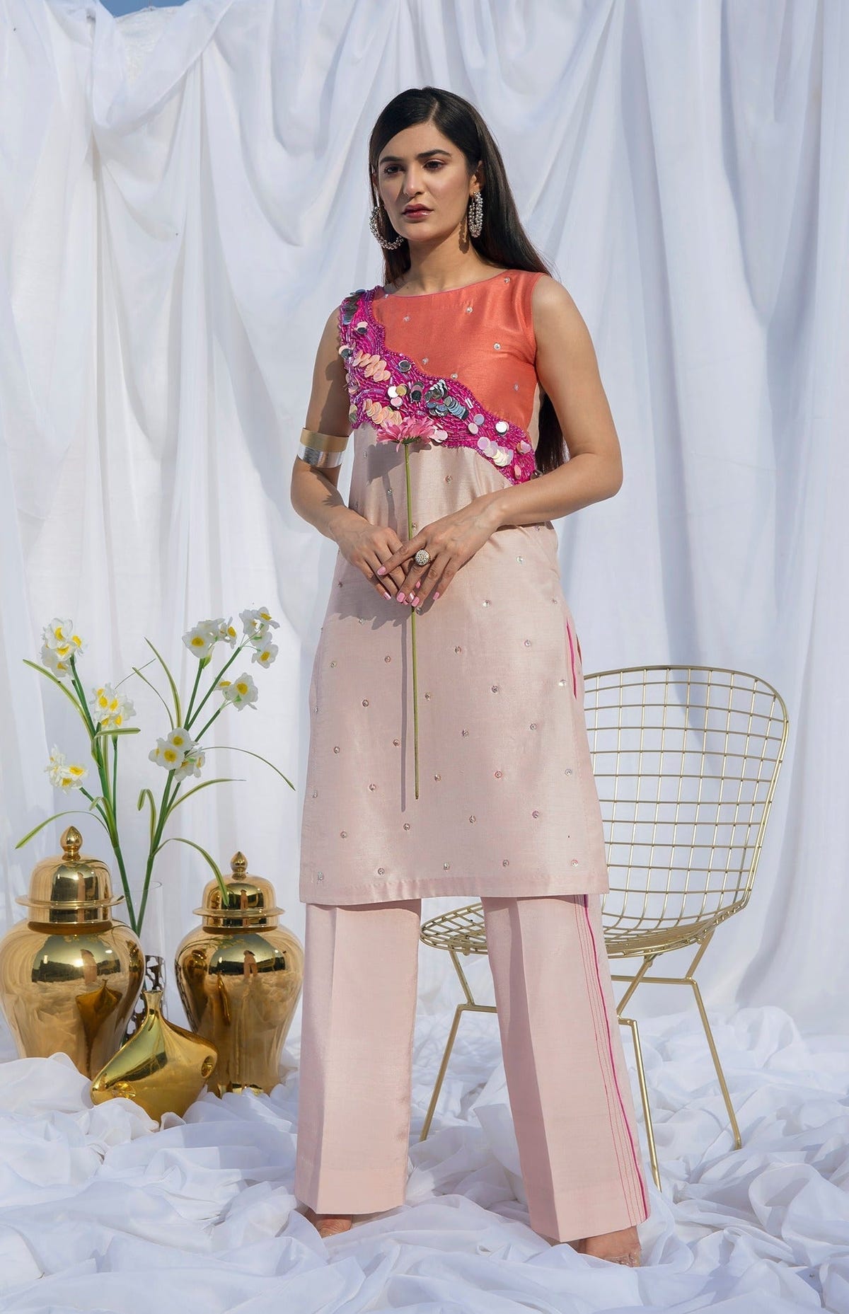 Hana | Viridity Ready to Wear | Carnation-VRT-003 -  Hana Ladies Clothes - Original Designer Dress - House of Maryam