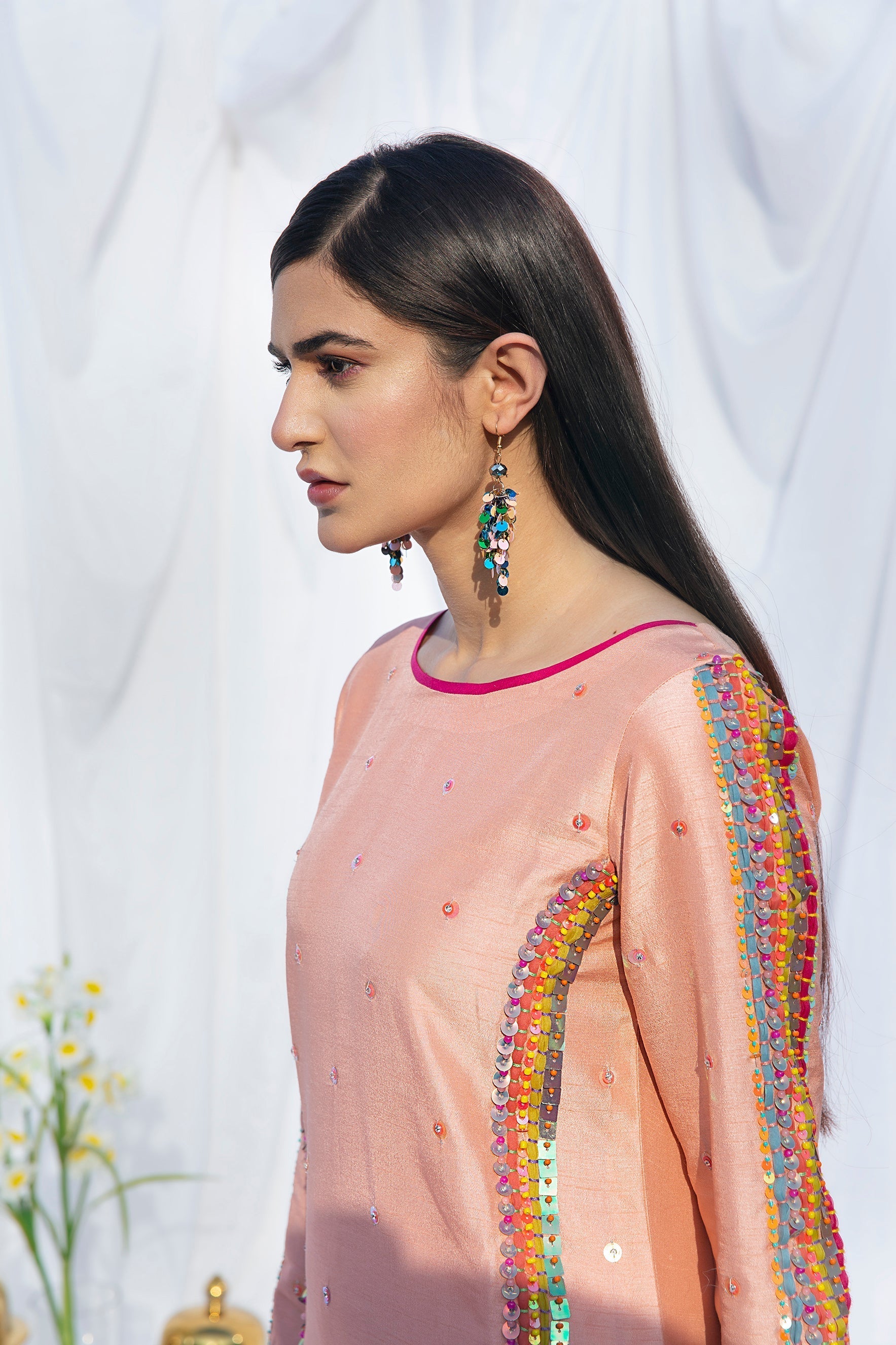 Hana | Viridity Ready to Wear | SALMON-VRT-001 -  Hana Ladies Clothes -  House of Maryam
