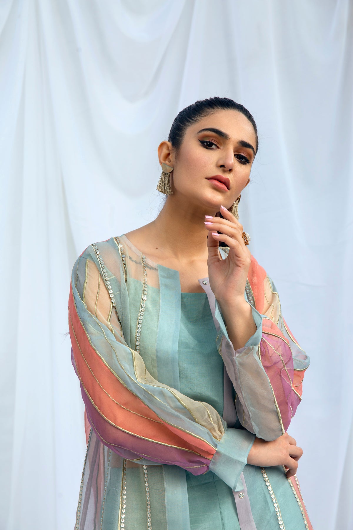 Hana | Viridity Ready to Wear | Island Teal -VRT-009 -  Hana Ladies Clothes - Original Designer Dress - House of Maryam