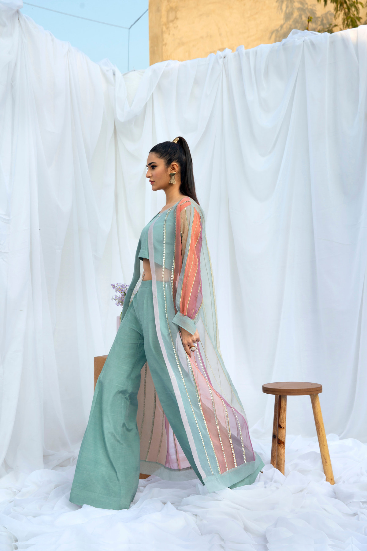 Hana | Viridity Ready to Wear | Island Teal -VRT-009 -  Hana Ladies Clothes - Original Designer Dress - House of Maryam