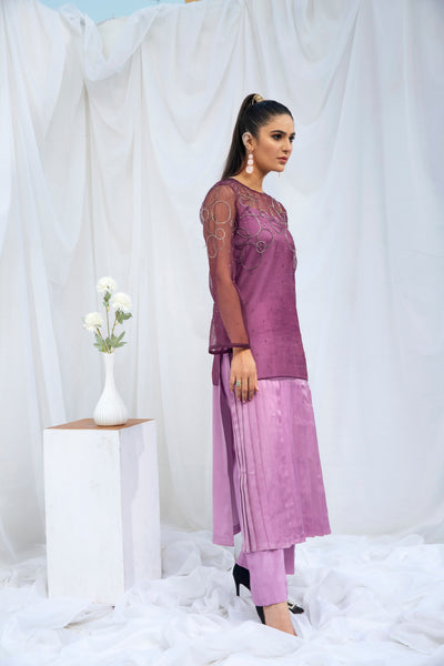 Hana | Viridity Ready to Wear | Peri-Winkle -VRT-010 -  Hana Ladies Clothes - Original Designer Dress - House of Maryam