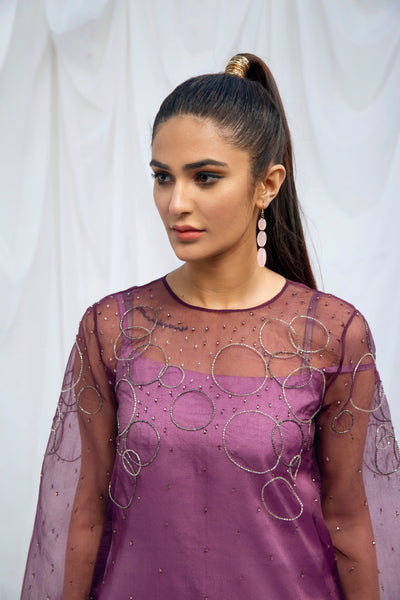 Hana | Viridity Ready to Wear | Peri-Winkle -VRT-010 -  Hana Ladies Clothes - Original Designer Dress - House of Maryam