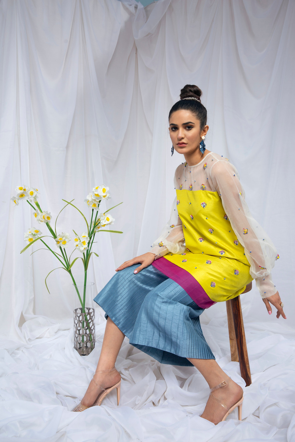 Hana | Viridity Ready to Wear | Citrus Twist -VRT-011 -  Hana Ladies Clothes - Original Designer Dress - House of Maryam