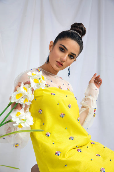 Hana | Viridity Ready to Wear | Citrus Twist -VRT-011 -  Hana Ladies Clothes - Original Designer Dress - House of Maryam