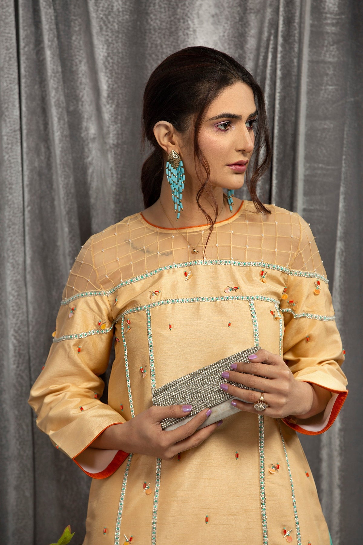 Hana | Viridity Ready to Wear | Marigold -VRT-008 -  Hana Ladies Clothes - Original Designer Dress - House of Maryam