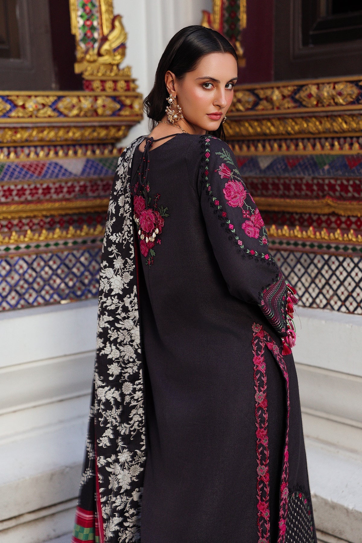 Charizma | Poshima Winters 25 |  3-pc Unstitched Wool Shawl Collection PSW5-05, image 2